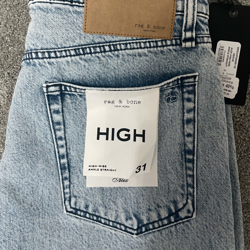 Never Worn Rag and Bone Straight Leg Jeans